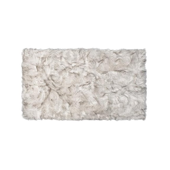 Home Decor Hudson Faux Sheepskin Trio Rug | 1-Piece | Gradient chocolate | 3'x5'