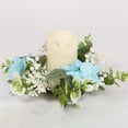 thumbnail image 1 of Home Decor Hydrangea Candle Rings Wreaths Floral Candle Ring Candlerings For Pillar Candle Event Party Practical 9.8" X 9.8", 1 of 4