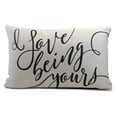 thumbnail image 1 of Home Decor I Love Being Yours Pillow Fabric Wedding Anniversary Er53072, 1 of 3
