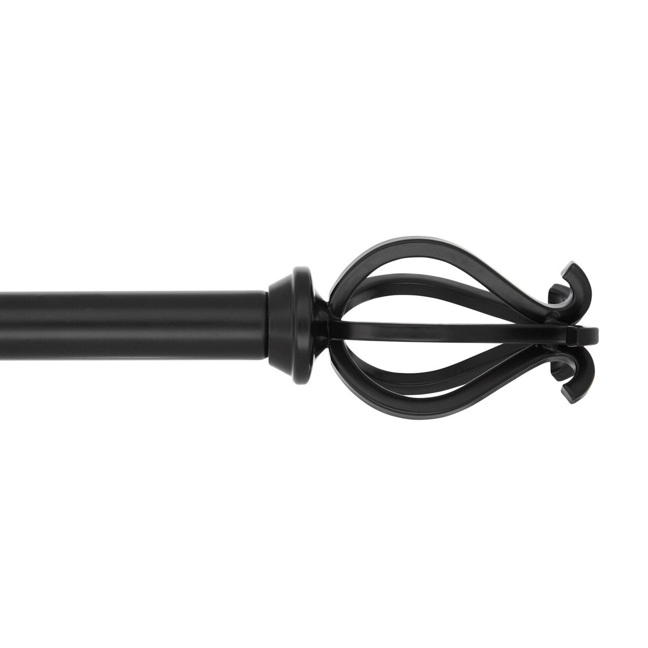 Home Decor International, LLC. Tulip Cage Drapery Rod Set Brass Finish