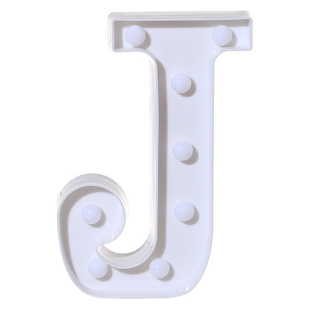 Home Decor Jioakfa Alphabet Led Letter Lights Light Up White Plastic Letters Standing Hanging A ...