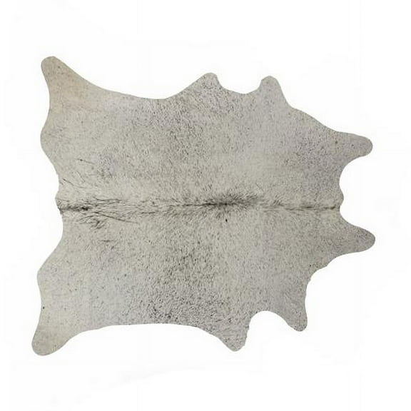 Home Decor Kobe Cowhide Rug | 1-Piece | Light grey | 6'x7'