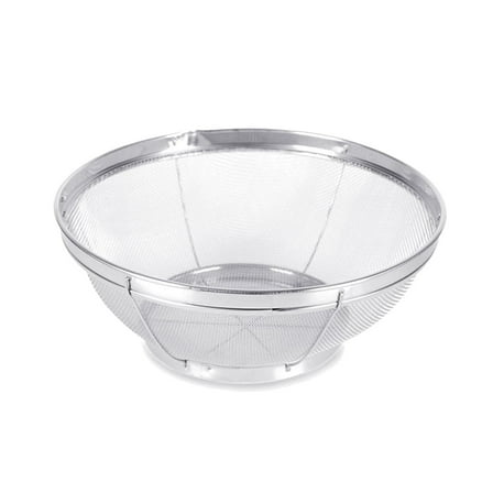 Home Decor Large Fine Mesh Strainer for Kitchen - Metal Stainless Steel Colander for Rice, Pasta, Quinoa, Yogurt (7.28 Inch)
