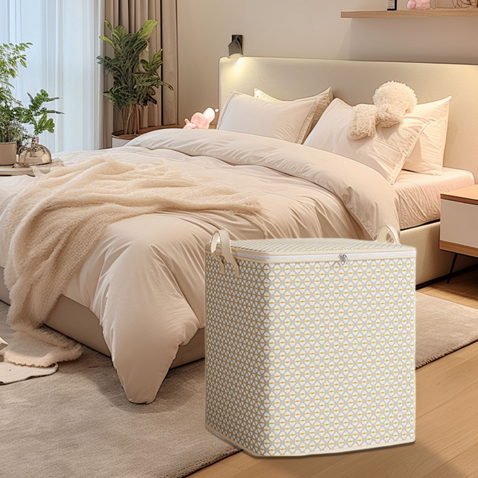 Home Decor Large Toy Storage Box with Lid , Sturdy Collapsible Toys ...