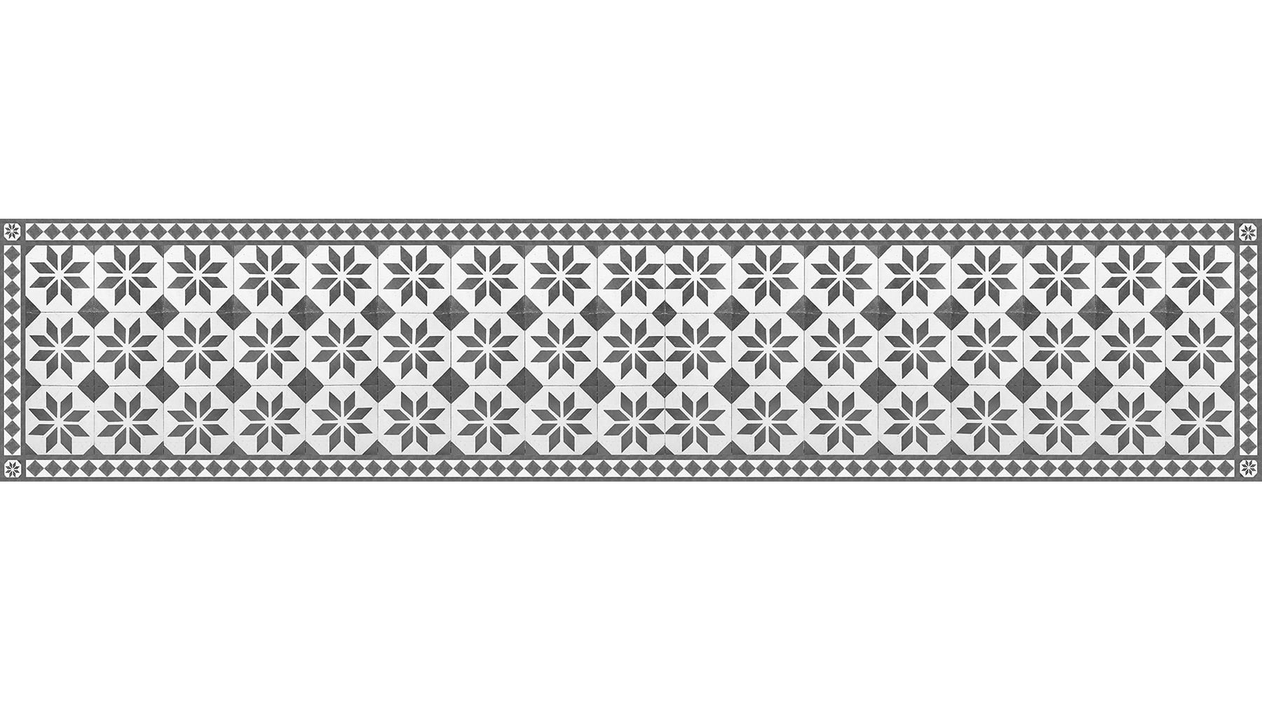 Home Decor Line Black and White Star Design Wall Decal