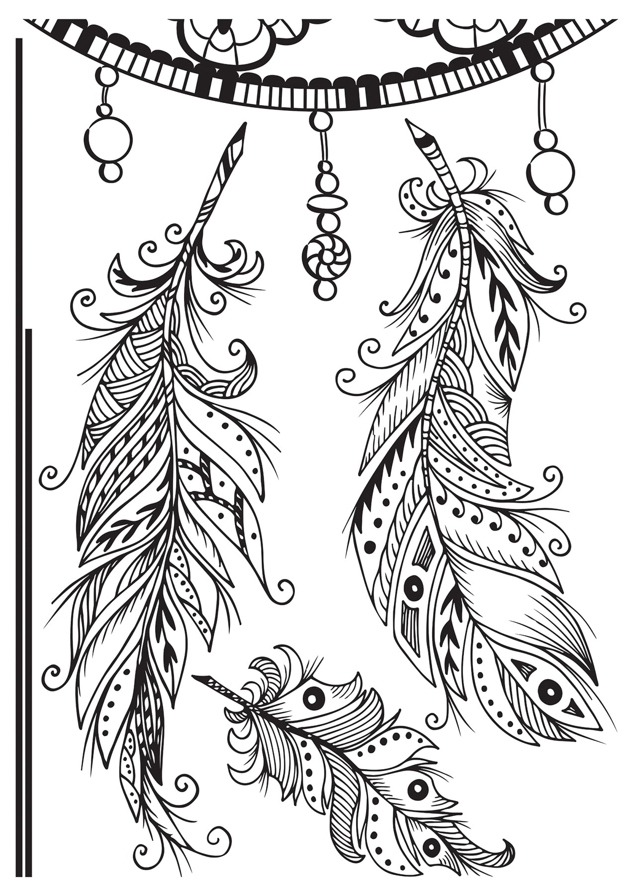 Home Decor Line Dreamcatcher Wall Decal