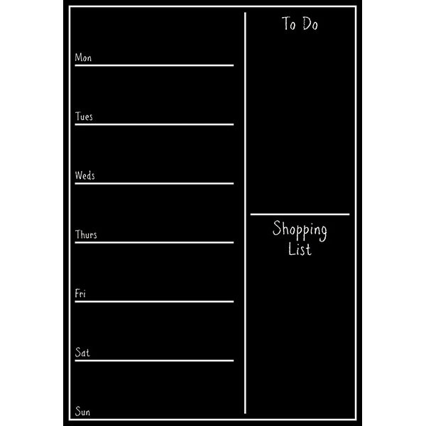 Home Decor Line Shopping List Blackboard Wall Decal