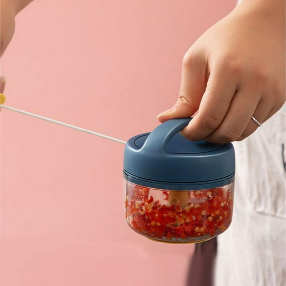 Home Decor Manual Food Processor Vegetable Chopper Portable Hand Pull String Garlic Mincer And Onion Cutter For Veggies Fruits And More Food Blender Practical