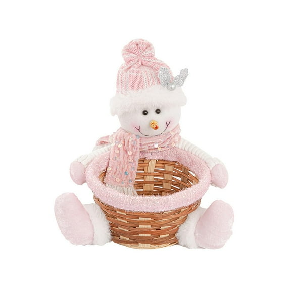 Home Decor Merry Christmas Fruit Basket,Candy Basket-Create A Warm Christmas Atmosphere Snowman