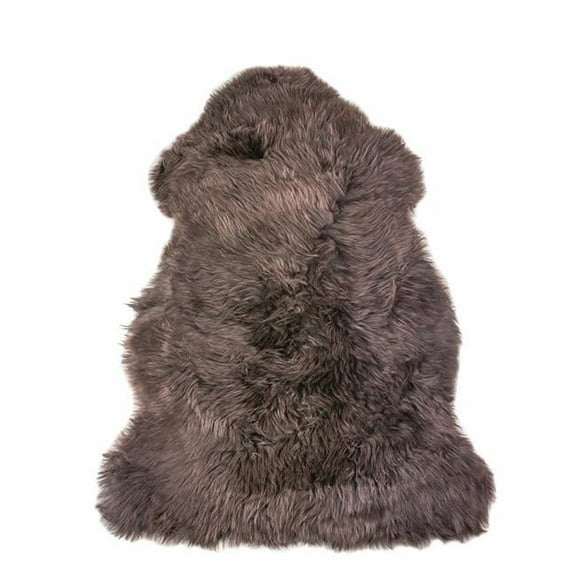 Home Decor Milan Sheepskin Single Rug | 1-Piece | Chocolate | 2'x3'
