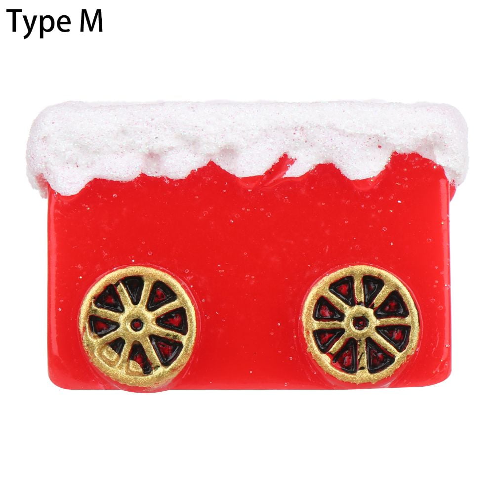 Home Decor Mini Santa Claus Doll Sled Train Crafts Snowman Elk