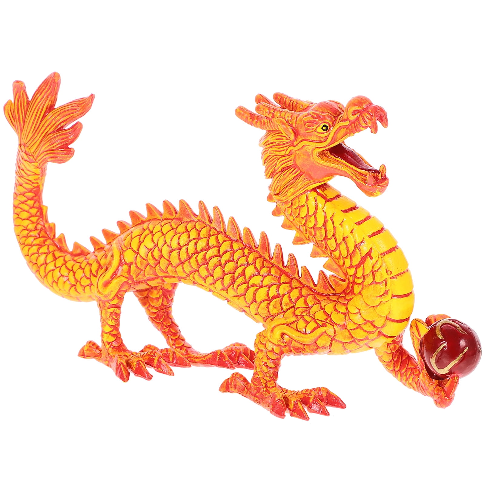 Home Decor Miniature Dragon Figurine Accents Chinese Model Sculpture