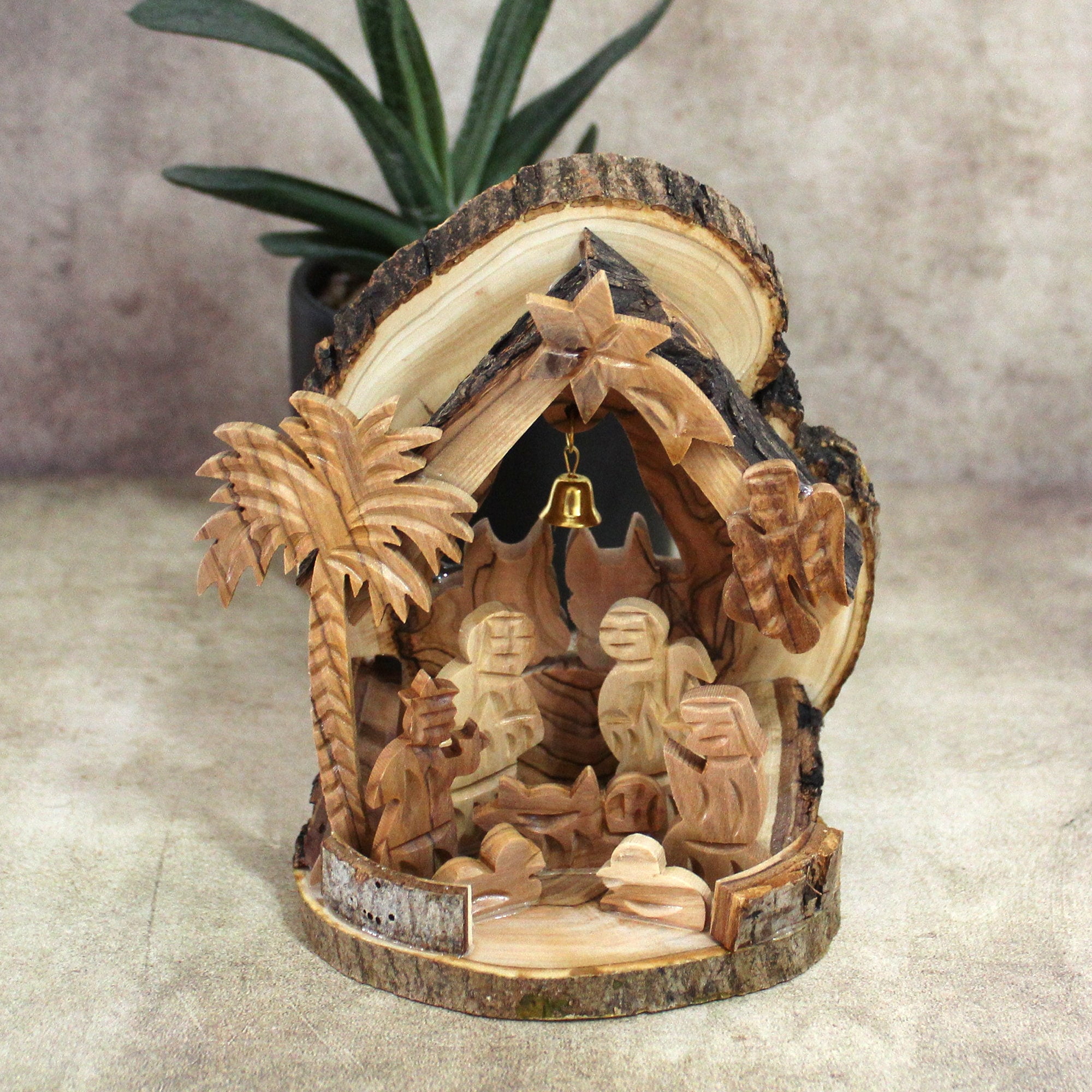 Home Decor Nativity Scene Gift, Olive Wood Holy Family Nativity Set