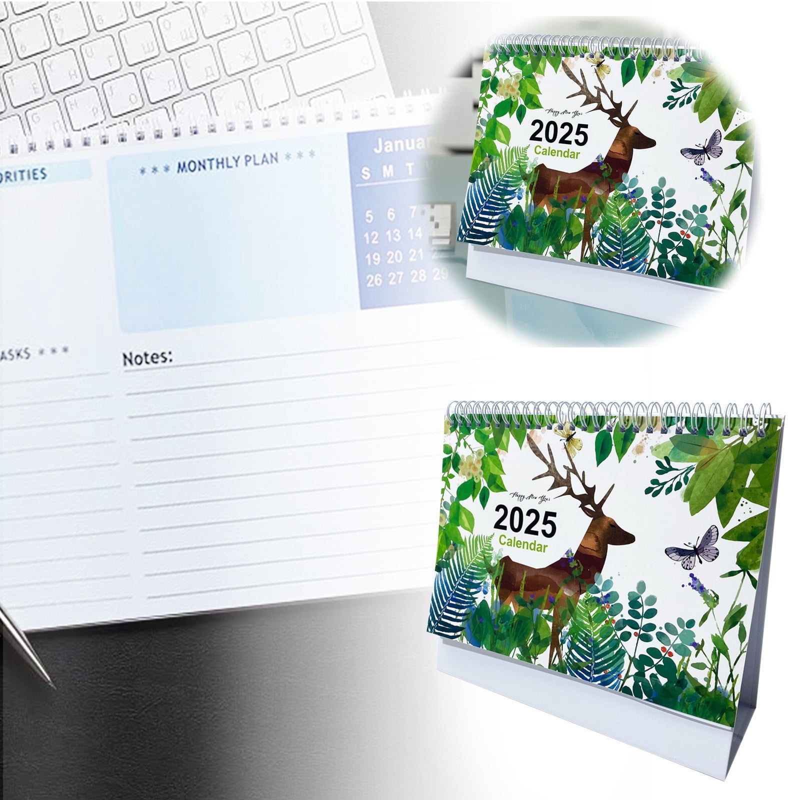 Home Decor New 2025 Calendar Monthly Vertical Flip Calendar From