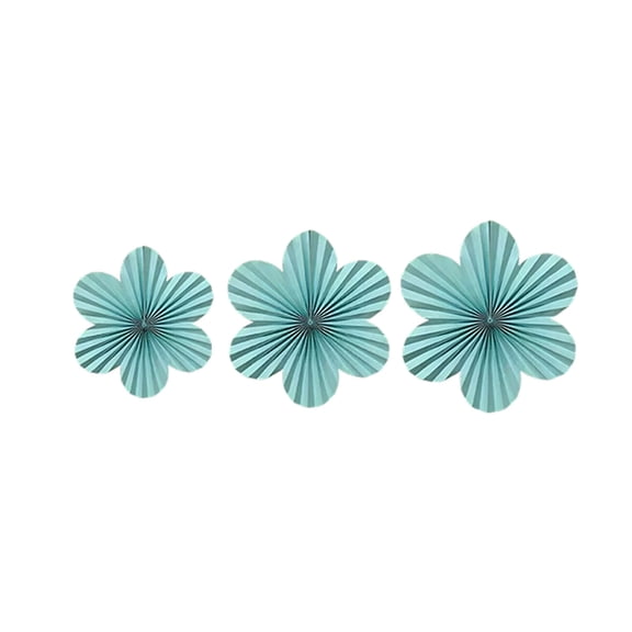 Home Decor Paper Flower Fan Decoration Set Multicolor Spring Flower Shaped Paper Fan Hanging Reusable Accordion Folding Floral Paper Ornament for Wedding Birthday Classroom Home and Outdoor Patio
