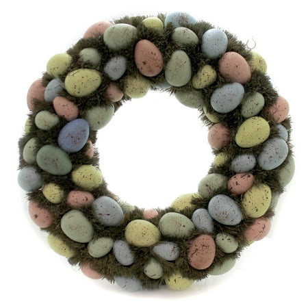Home Decor Pastel Easter Egg Wreath Speckled Spring Ahn012gr