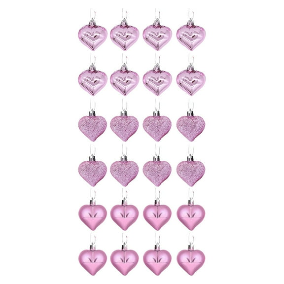 Home Decor Pendant Valentine'S Day Decoration Valentine'S Day Wreath Decoration Small Pendant Valentine'S Day Gift Electroplated Peach Heart