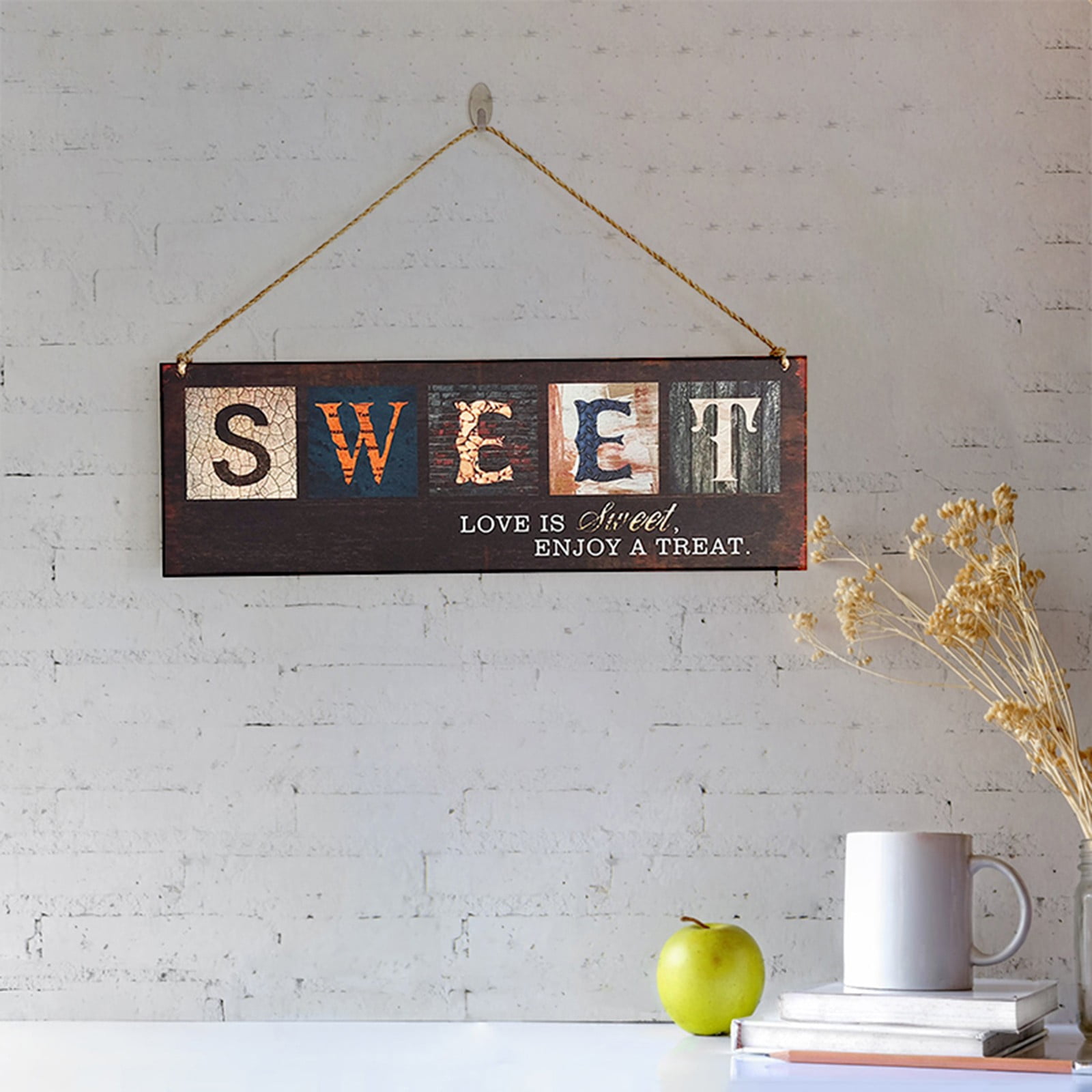 Wiueurtly Wood Kitchen Plaques,Wall Decor,Personalized Wood Signs