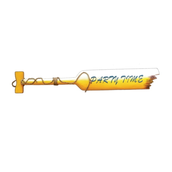 Home Decor Polyresin Hand-Painted Party Time Oar