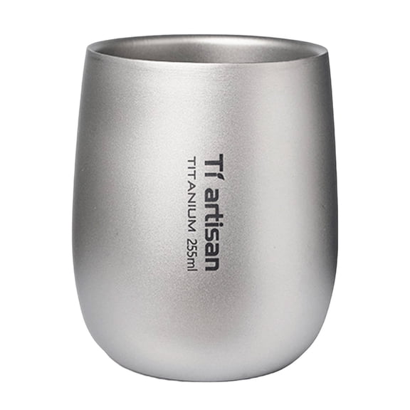 Home Decor Pure Titanium Cup - Small Pure Water Bottle Double Wall Vacuum Insulated Flask for Hot and Cold Beverages