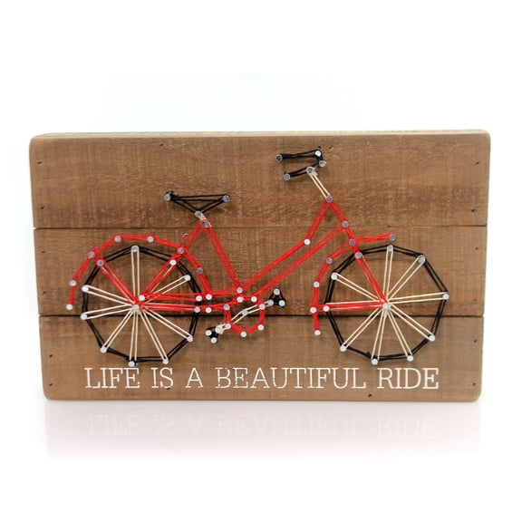 Home Decor Ride String Box Art Wood Life Beautiful Ride 36354