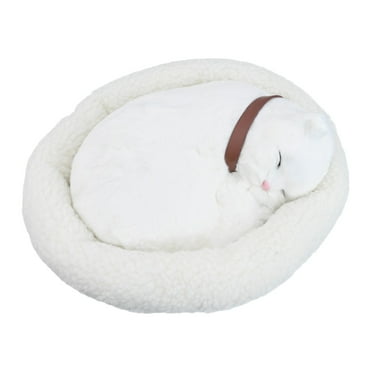 Home Decor Realistic Breathing Cat Plush Toy Soft Stuffed Electronic Pet Home Decor Persian Cat