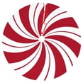thumbnail image 1 of Home Decor Red Swirl Christmas Tree Skirt Sweet Candy Cane Red And White Ornaments Home Party Decoration Event Party, 1 of 4