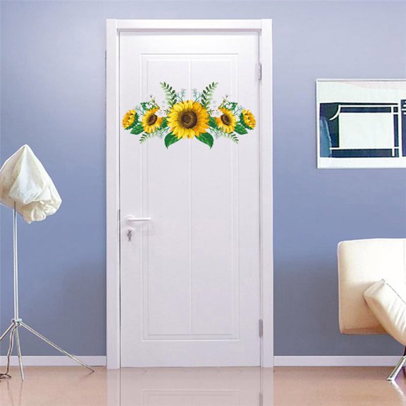 Home Decor Removable Kitchen Sunflower -Supply Wall Sticker Home- Decals Wall Sticker Wall Stickers Practical