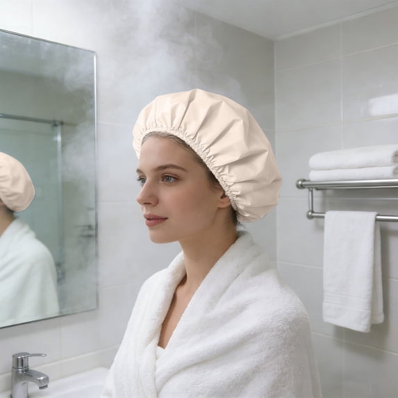 Home Decor Reusable Shower Cap For And Soft Elastic Band Bath Hair Protector Bathroom Products EVA 11.4"