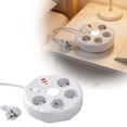 thumbnail image 1 of Home Decor Round Power Strip With USB Charging Ports & Night Light – Surge Protector Power Extension With Design Ideal 6.3", 1 of 7