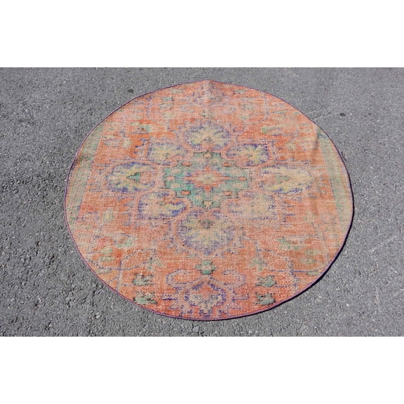 Home Decor Rug, Moroccan Rugs, 4.7x4.8 ft Accent Rug, Vintage Rug, Turkish Rugs