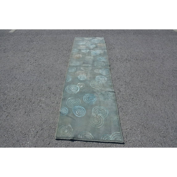 Home Decor Rug, Oriental Rug, 2.6x9.5 ft Runner Rugs, Turkish Rug, Vintage Rugs