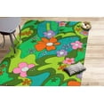thumbnail image 1 of Home Decor Rug, Pattern Rug, Nursery Rug, Personalized Gifts, Groovy Tangerine Flower Rugs, Trippy Danish Rug, Floral Rug, Colorful Rug, 5.2'x7.5' - 160x230 cm, 1 of 8