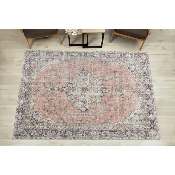 Home Decor Rugs, Medallion Rugs, Cute Rugs, Modern Rugs, Salon Decor Rugs, Vintage Style Rugs, Soft Tones Rug, Printed Stye Rug, Wedding Rug, 2'x3' - 60x90 cm