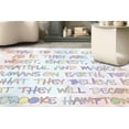 thumbnail image 1 of Home Decor Rugs, Saloon Rug, Modern Rugs, Corridor Rug, Positive Rug, Large Rugs, Motivation Rug, Housewarming Gift Rugs, Pattern Rugs, 2.6'x6.5' - 80x200 cm, 1 of 8