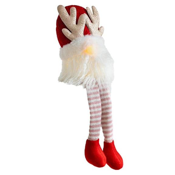 Home Decor Santa Claus Woolen No Face Dolls Christmas Ornaments for Home New Year Gifts Red