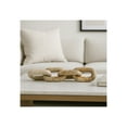 thumbnail image 1 of Home Decor Sculpture for Bathroom Decor, Office, and Living Room Decor - Modern Shelf Statues for Room Accents - Marble Chain Link Ornaments for Coffee Table Sculpture - 3", Ivory, 1 of 12