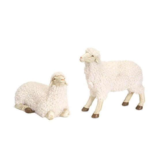 Home Decor Sheep (Set Of 4) 4.75"H, 7.5"H Resin