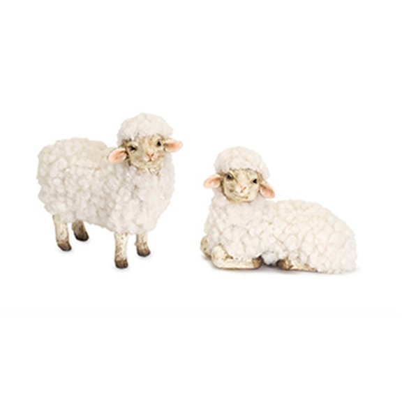 Home Decor Sheep (Set Of 8) 3"H, 3.5"H Resin