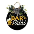 thumbnail image 1 of Home Decor Signs Bar Open Rustic Wooden Wall Art Signs Farmhouse Entryway Signs for Bedroom Living Room Decor, 12 x 12 Inch, 1 of 4