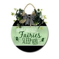 thumbnail image 1 of Home Decor Signs Fairies Sleep Here Rustic Wooden Wall Art Signs Farmhouse Entryway Signs for Bedroom Living Room Decor, 11 x 11 Inch, 1 of 4