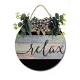 thumbnail image 1 of Home Decor Signs Relax Rustic Wooden Wall Art Signs Farmhouse Entryway Signs for Bedroom Living Room Decor, 12 x 12 Inch, 1 of 5