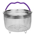 thumbnail image 1 of Home Decor Steamer Basket, Mesh Steaming Basket Stainless Steel Strainer and Insert for 6 qt quart Instant Pots Accessories, with Handle, fits IP Insta Pots, Instapot (), 1 of 8