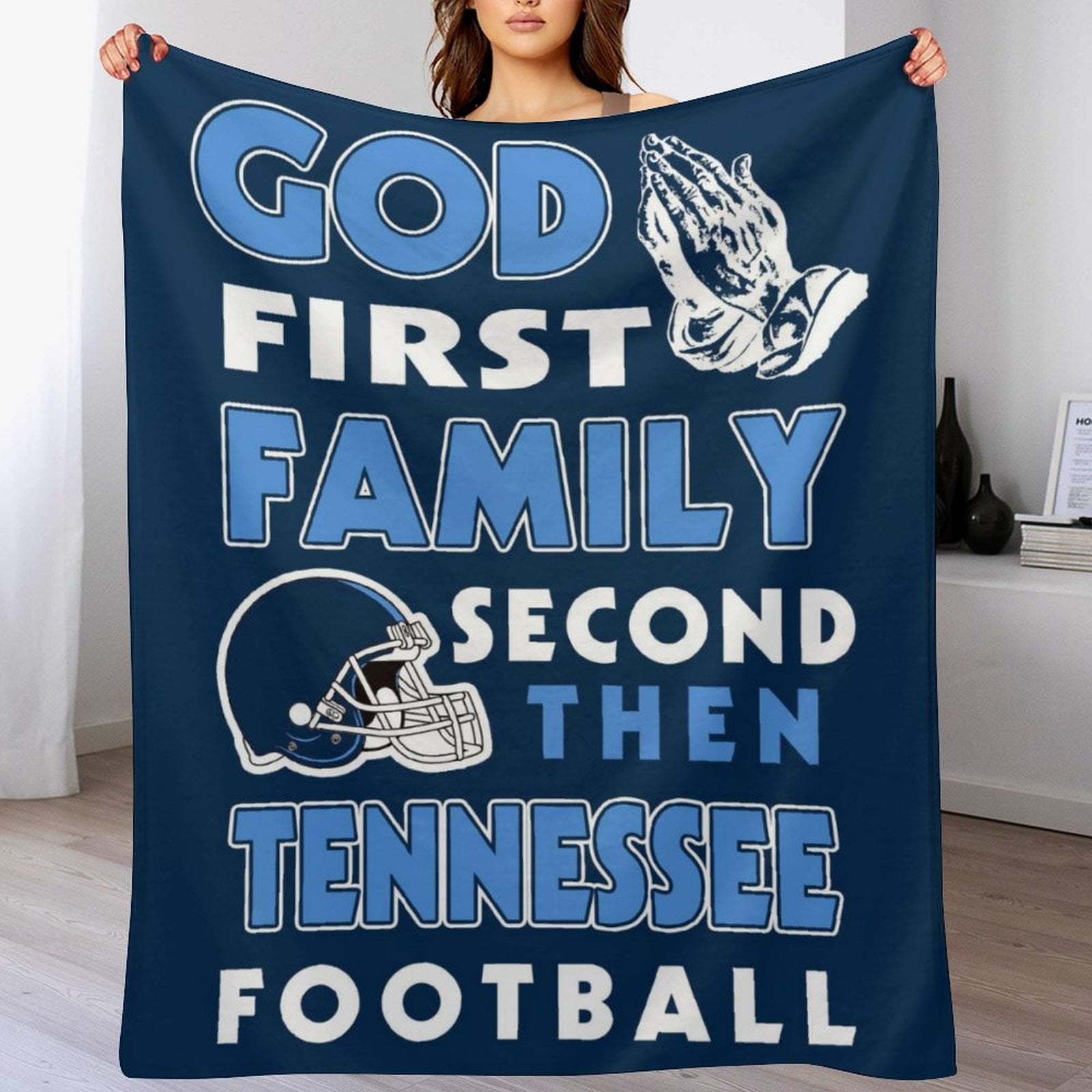 Home Decor Tennessee Football Throw Blanket, Sports Blankets for ...