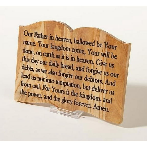 Home Decor-The Lord S Prayer (Tabletop)-Olivewood (#21206)