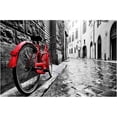 thumbnail image 1 of Home Decor The Red Bike Wall Art - Multicolor, 1 of 1