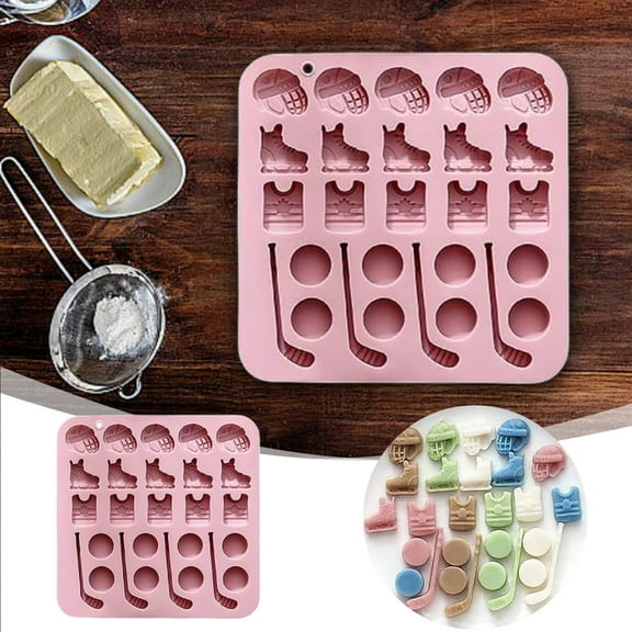 Home Decor Theme Silicone Fondant Sports Game Exercise Moulds For Diy Cake Chocolate Jelly Candy Resin Craft Candle Home Cake Mould Practical 7.1"