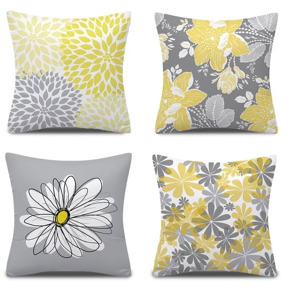 Home Decor Throw Pillow Cover, Light Linen Cushion Pillow Case, for Home Office Sofa Couch Decor, 17.7 x 17.7 Inch
