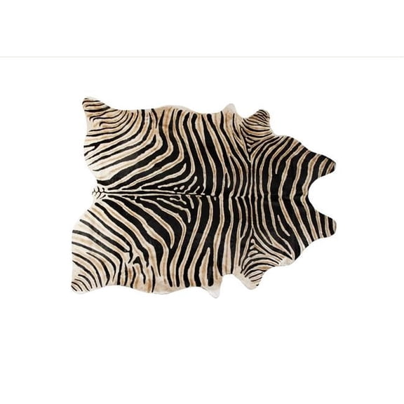 Home Decor  Togo Cowhide Rug - African Zebra - 6ft x 7ft - Handmade Quality