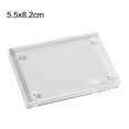 thumbnail image 1 of Home Decor Transparent Acrylic Photo Frame Magnetic Poster Display Stand 5.5X8.2cm, 1 of 9